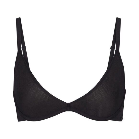 Skims Weightless Scoop Bra Onyx Size 40B - Picture 1 of 9